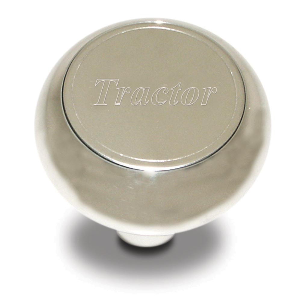 Chrome Aluminum Tractor Air Valve Knob - Thread On