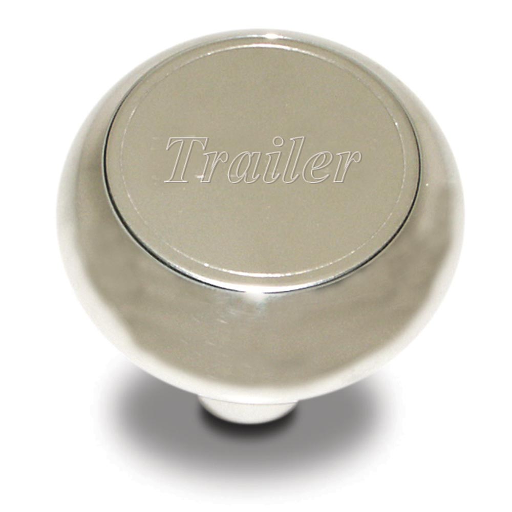 Chrome Aluminum Trailer Air Valve Knob - Thread On
