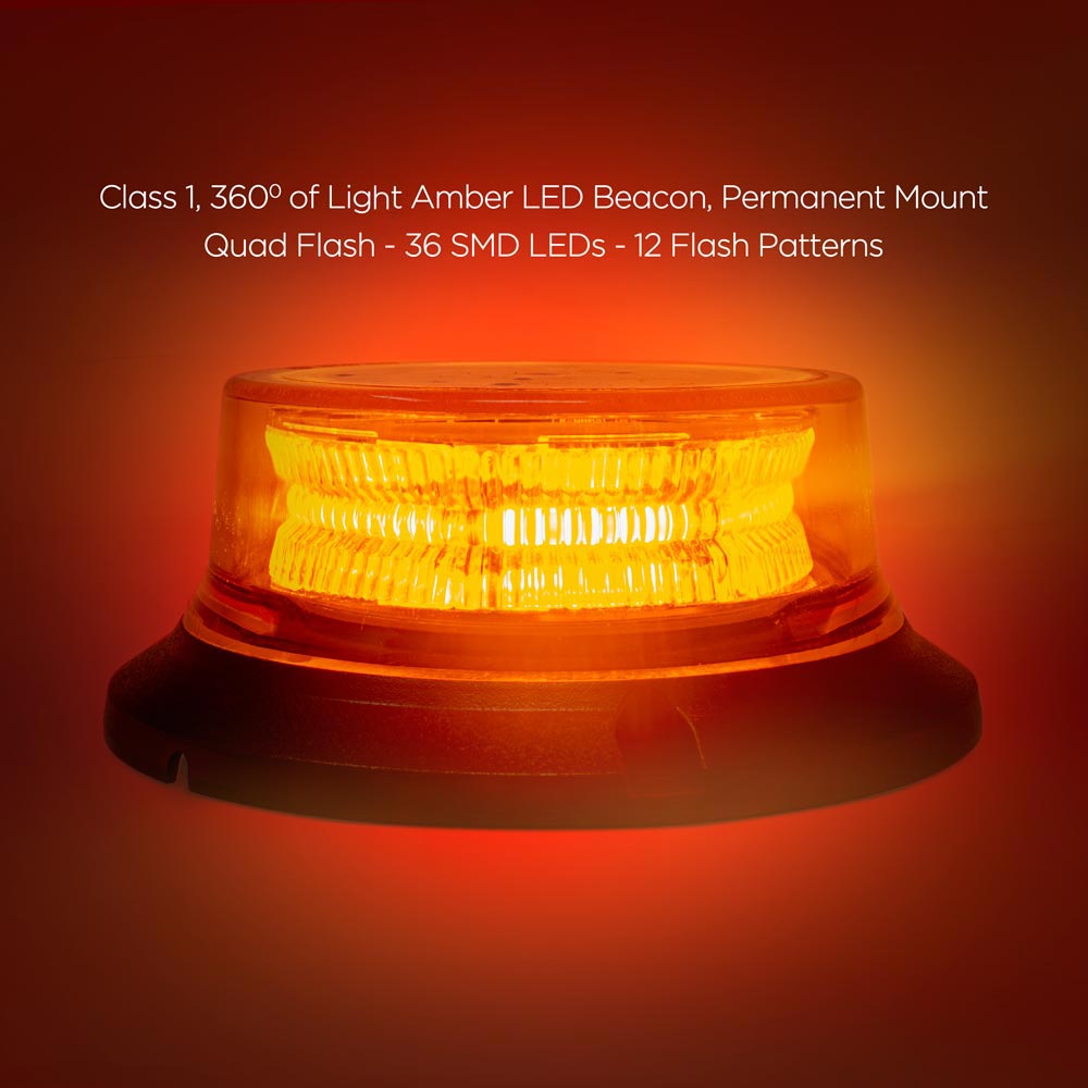 UFO Amber LED Beacon Warning Light