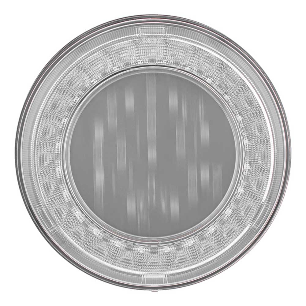 4" Round 33 Red LED Lumos X-Series Stop, Turn and Tail Light with Clear Lens