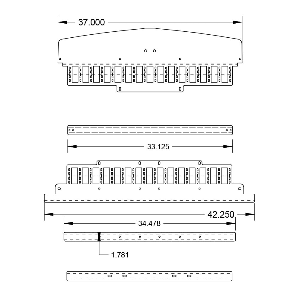 Kenworth W900L Replacement Grille Insert with Vertical Bars