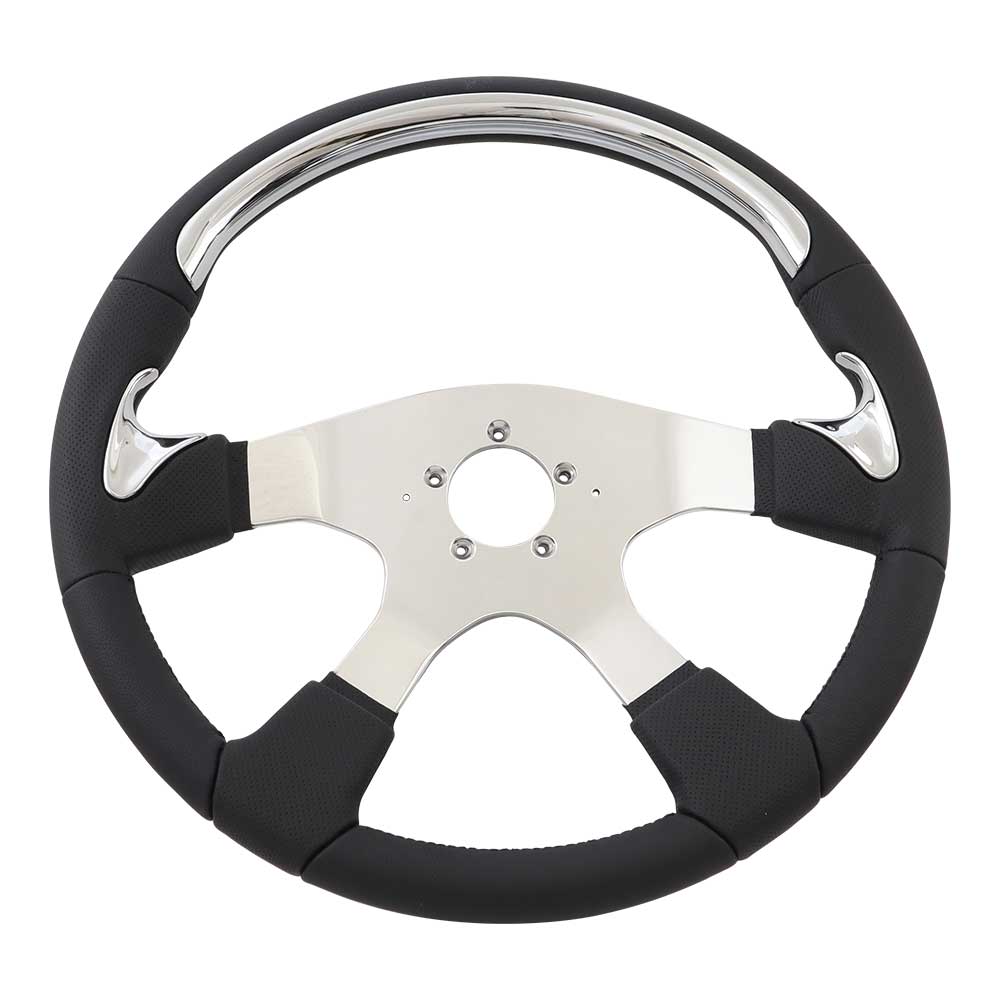 18" Traveler 4-Spoke Chrome Steering Wheel