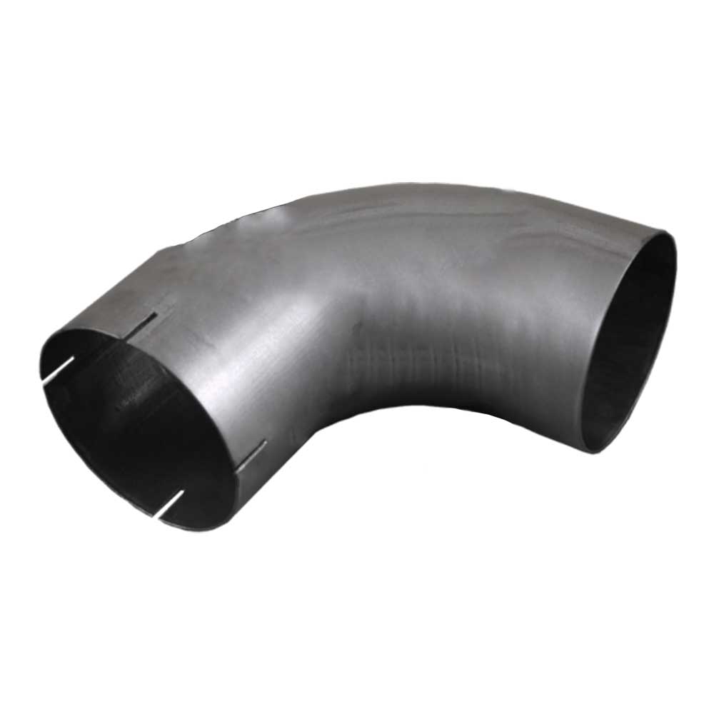 5"ID/OD x 12" 90 Degree Aluminized Elbow