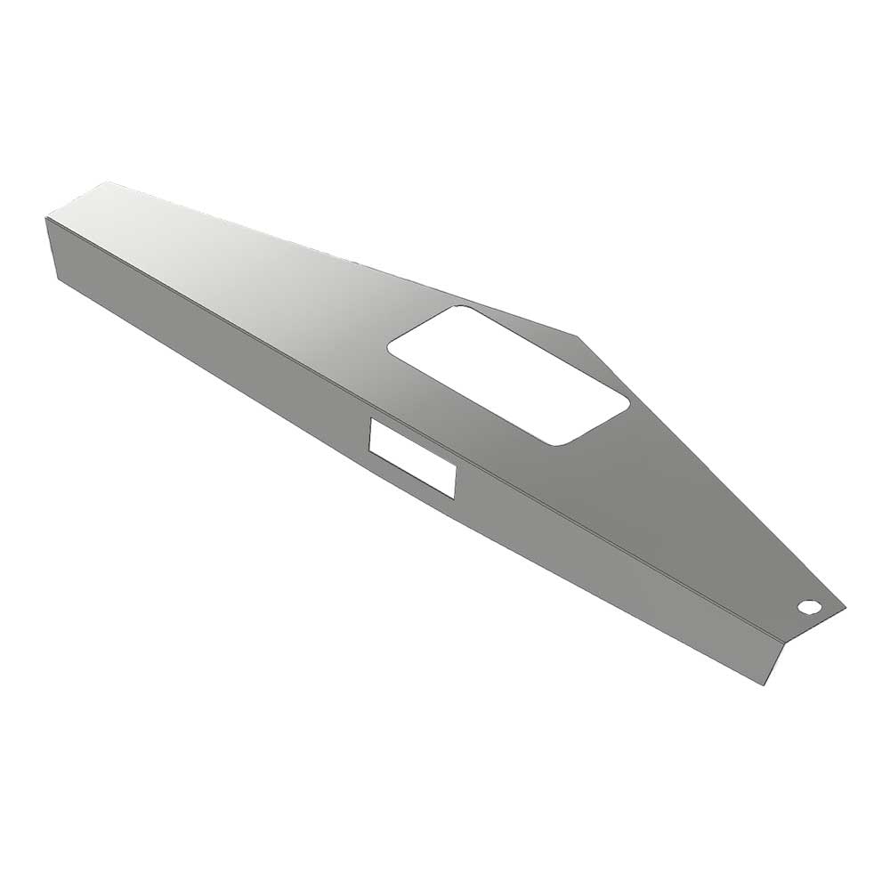 Peterbilt 330, 377, 378, 379, 385 and Flat Top Models Over Head Console Stainless Steel Trim