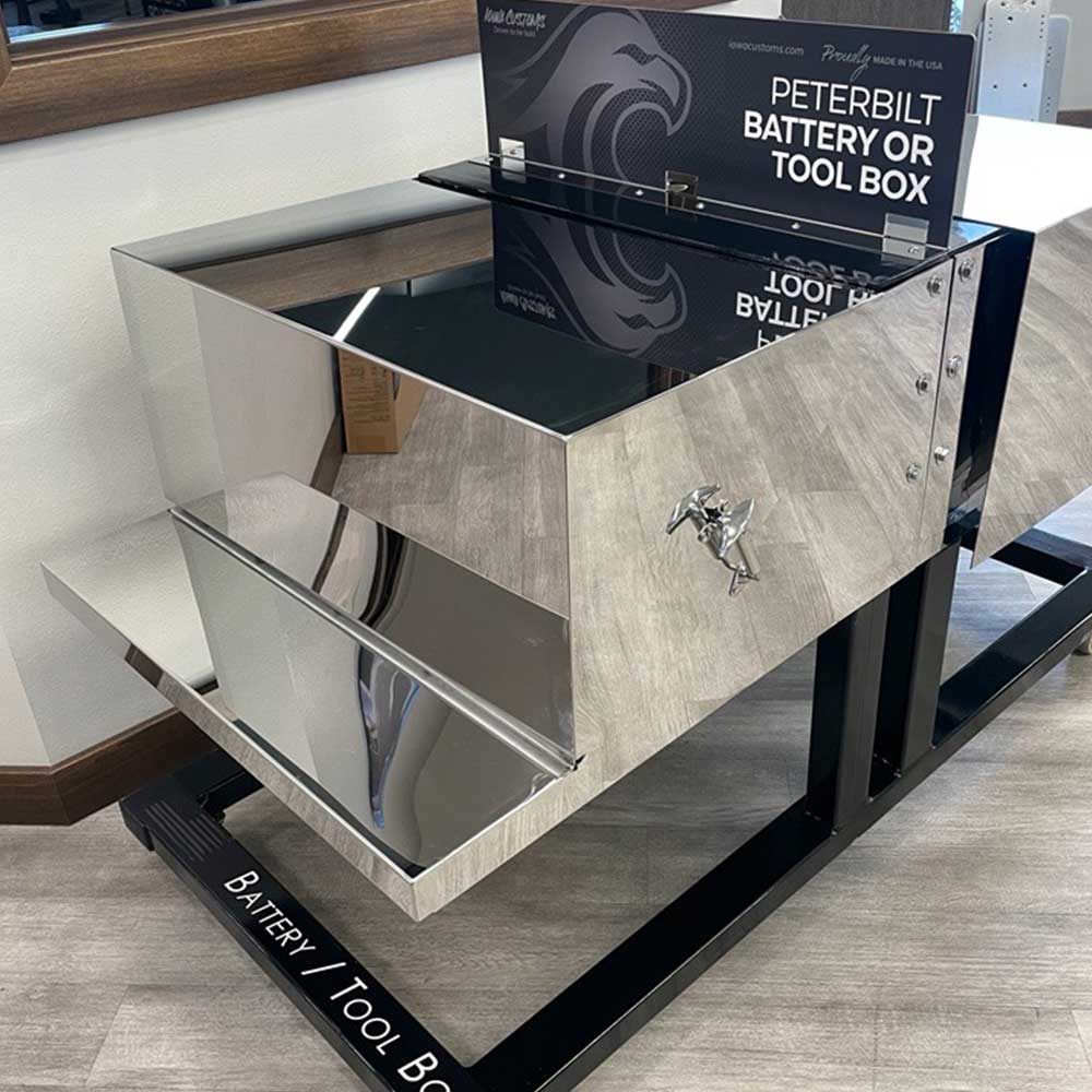 Peterbilt Stainless Steel Replacement Battery and Tool Box