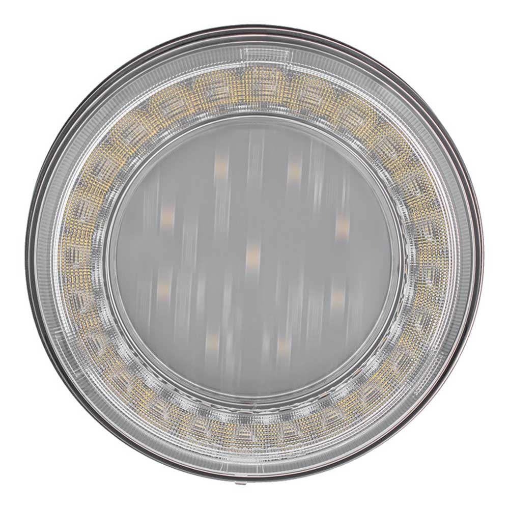 4" Round 33 White LED Lumos X-Series Back Up Light with Clear Lens