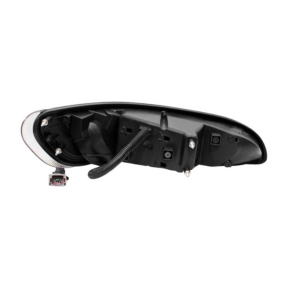 Peterbilt 382, 384, 386, 387 Black Inner Housing LED Headlight with RGB Position Light Bar