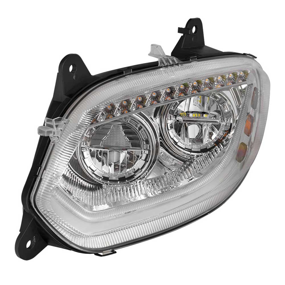 International LT 86 LED Chrome Headlight