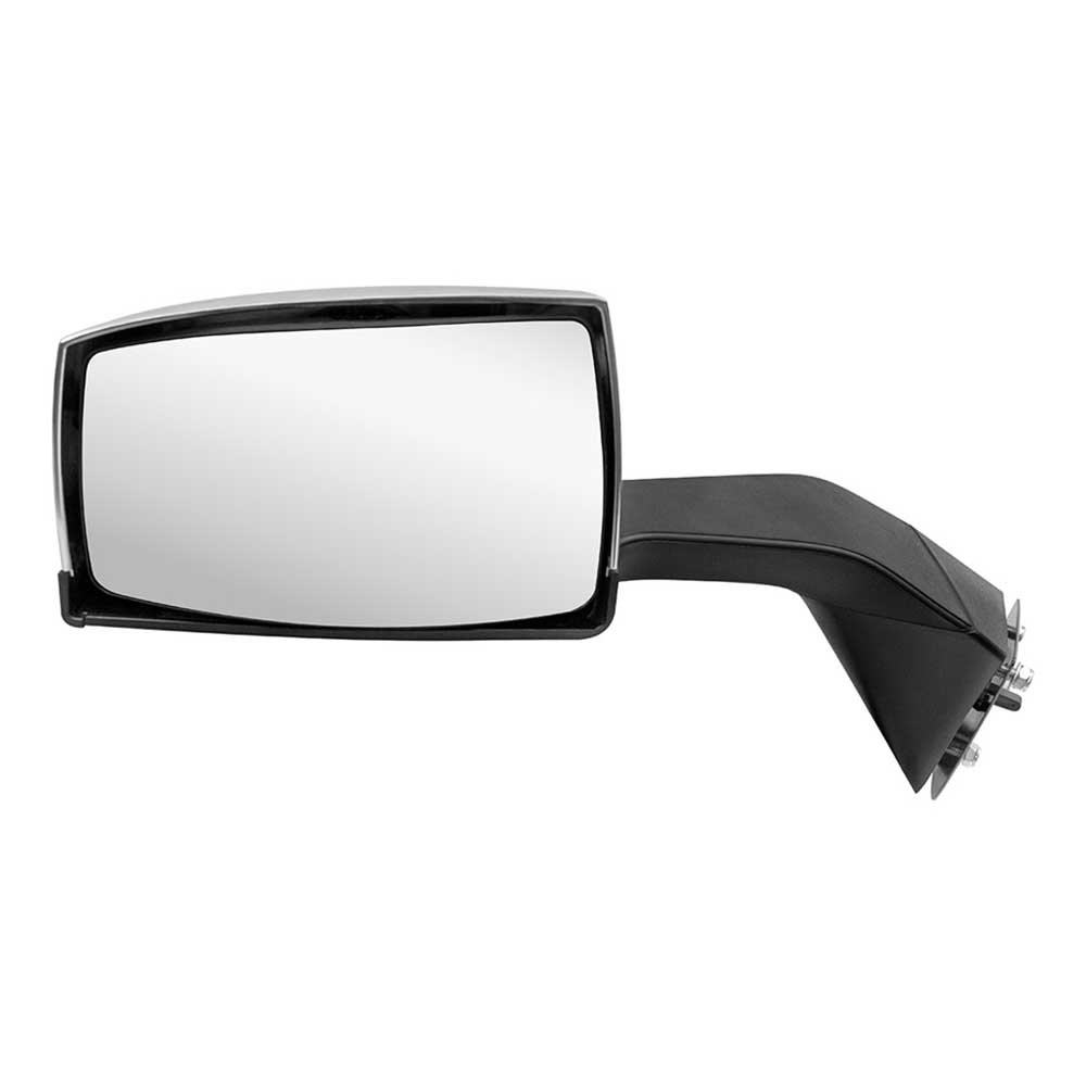 Volvo VNL Chrome Hood Mirror Assembly with Sequential LED Turn Signal