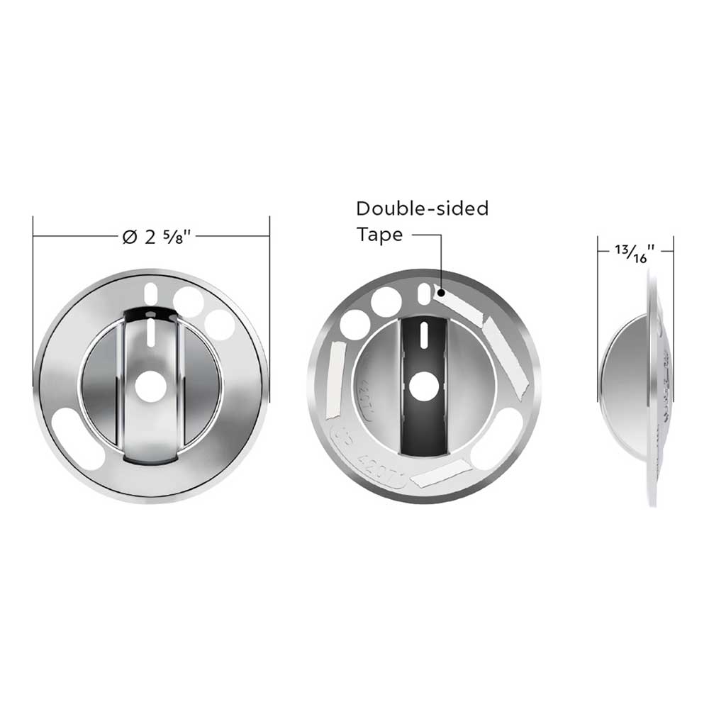 Freightliner Cascadia 2008-2017 Chrome 2-Piece Headlight with Fog Light Switch Cover
