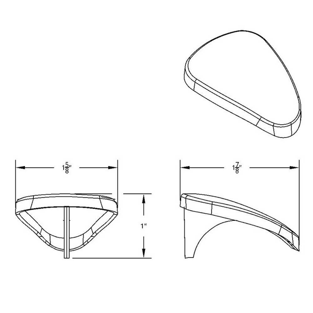 Plastic Gearshift Knob Medallion Insert for 9, 10, 13, 15, 18 Speed