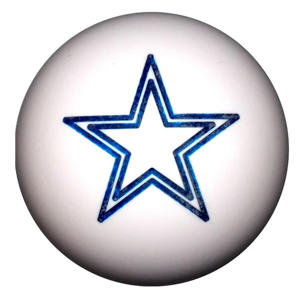 Blue Star White Shifter Knob