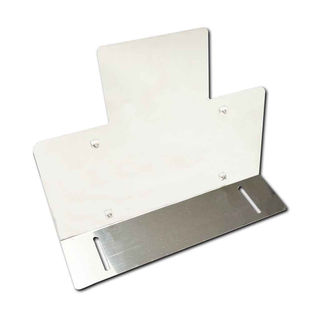 430 Stainless Steel Flanged License Plate Holder