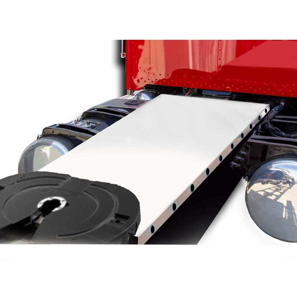 5' Stainless Steel Deck Plate with Twenty 3/4" Light Holes