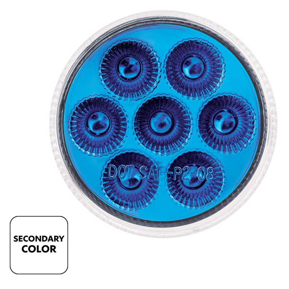 2" Double Fury 7 LED Marker Light with Clear Lens