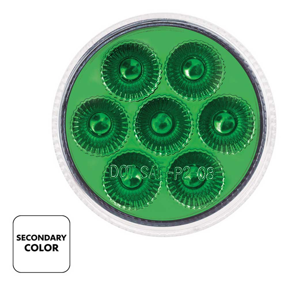 2" Double Fury 7 LED Marker Light with Clear Lens