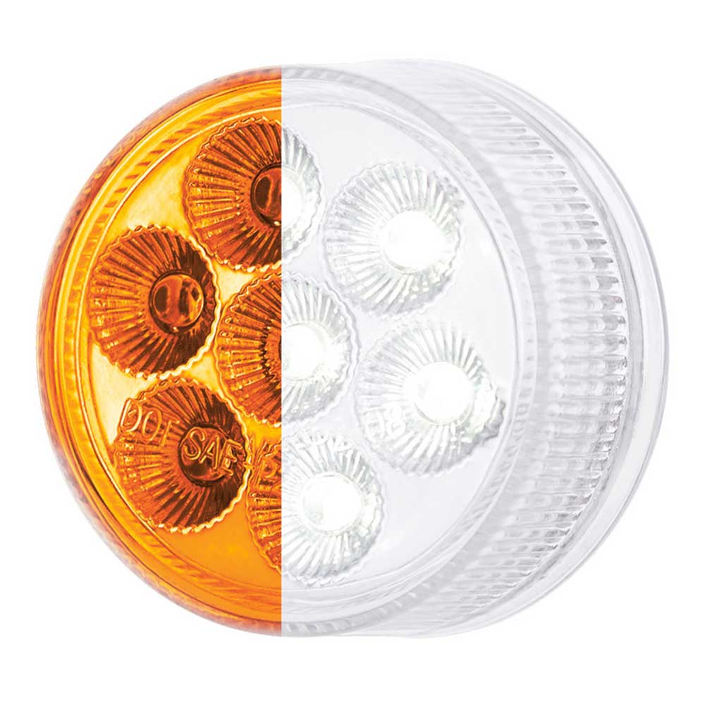 2" Double Fury 7 LED Marker Light with Clear Lens