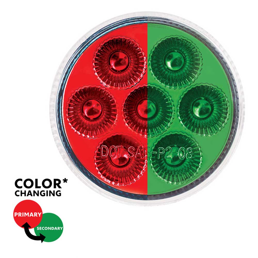 2" Double Fury 7 LED Marker Light with Clear Lens