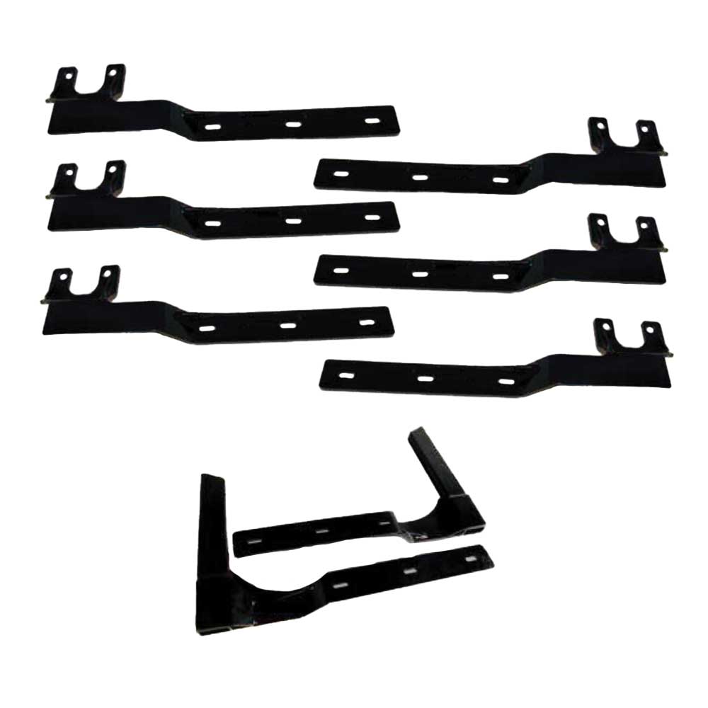 Low Air Single Axle Fender Hidden Bracket Kit - Mounts 4 Fenders
