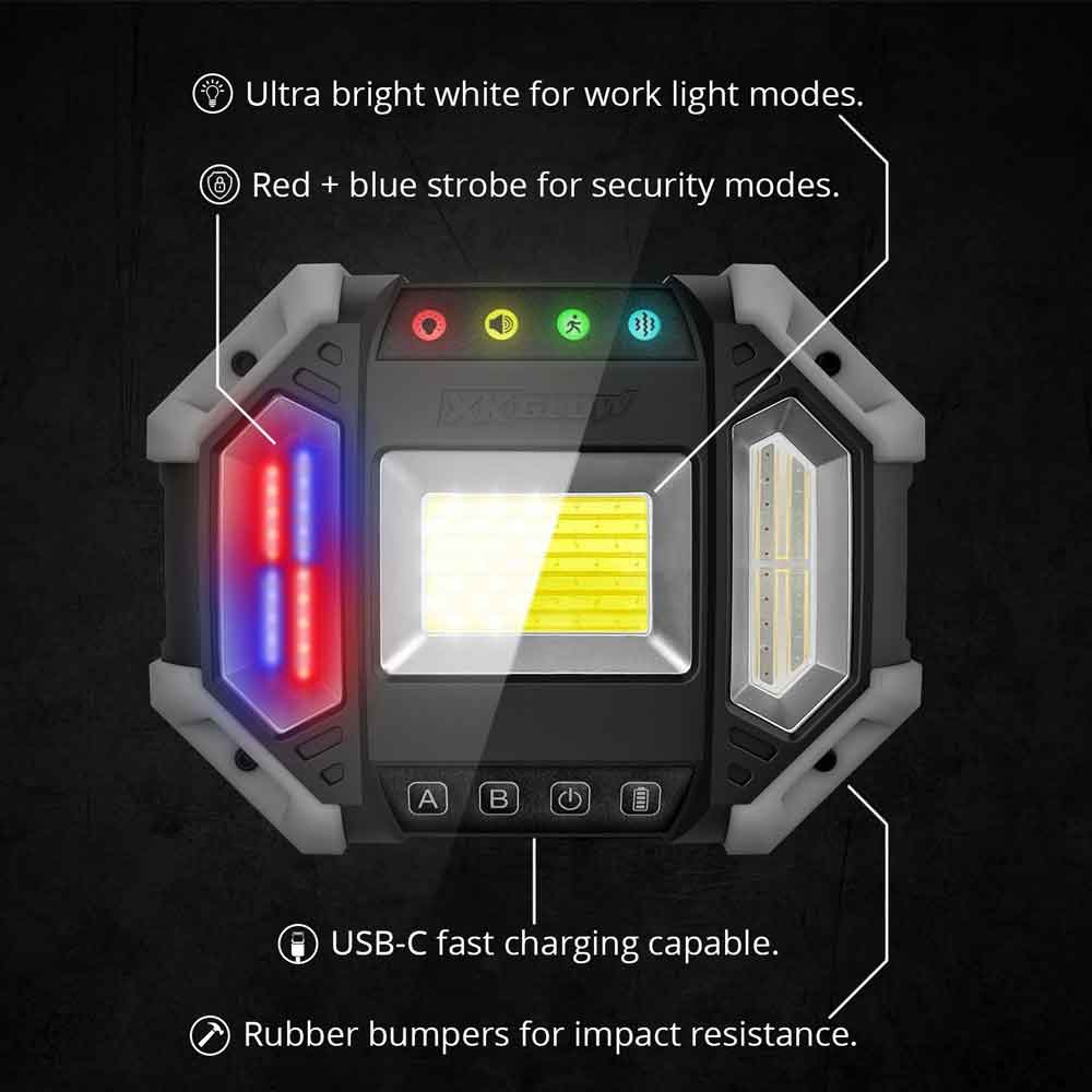 XK 7 Mode LED Work and Security Light with Remote