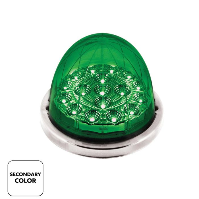 3" Double Fury 17 LED Watermelon Clear Lens w/ SS Bezel Kit