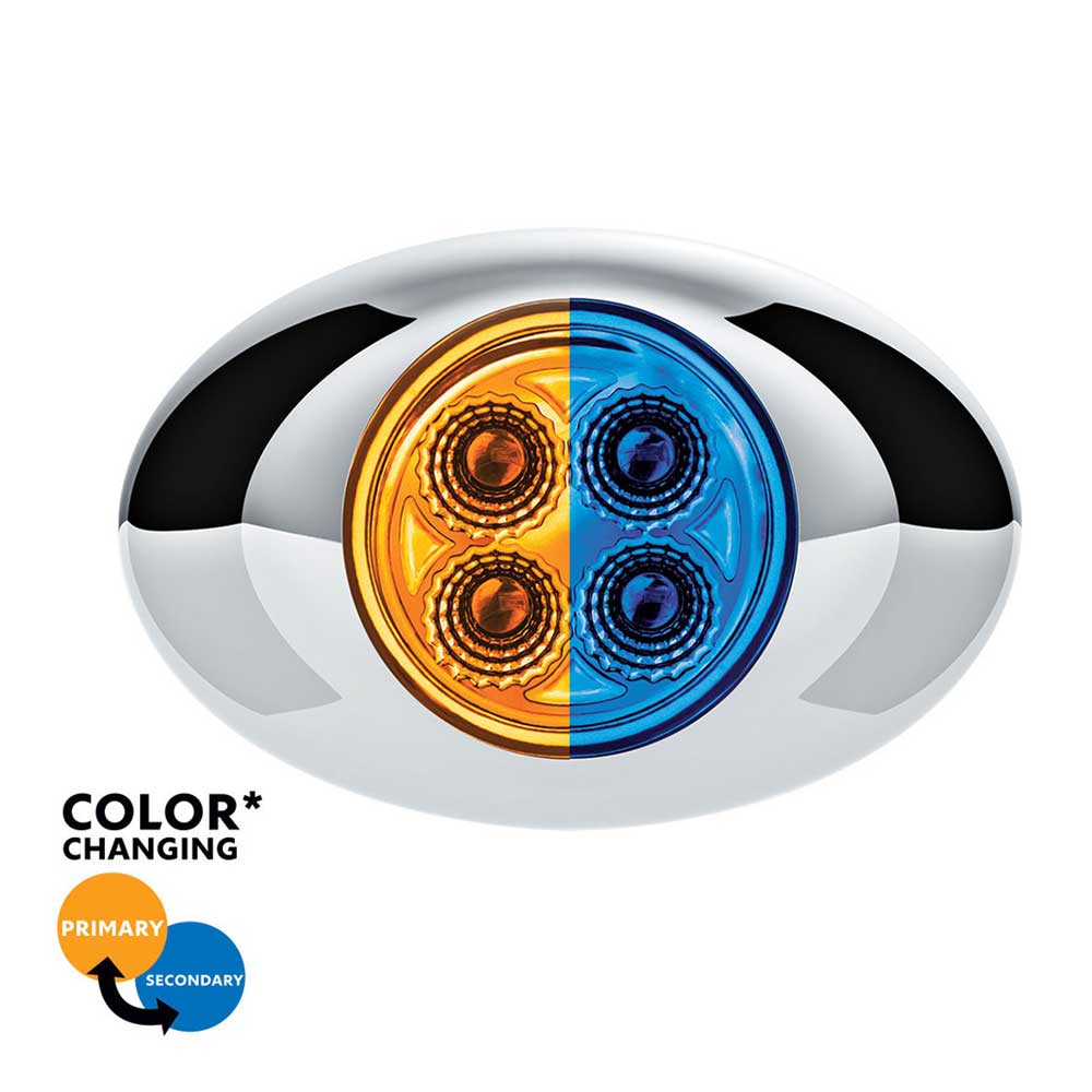 3" Double Fury 4 LED Oval Marker Light