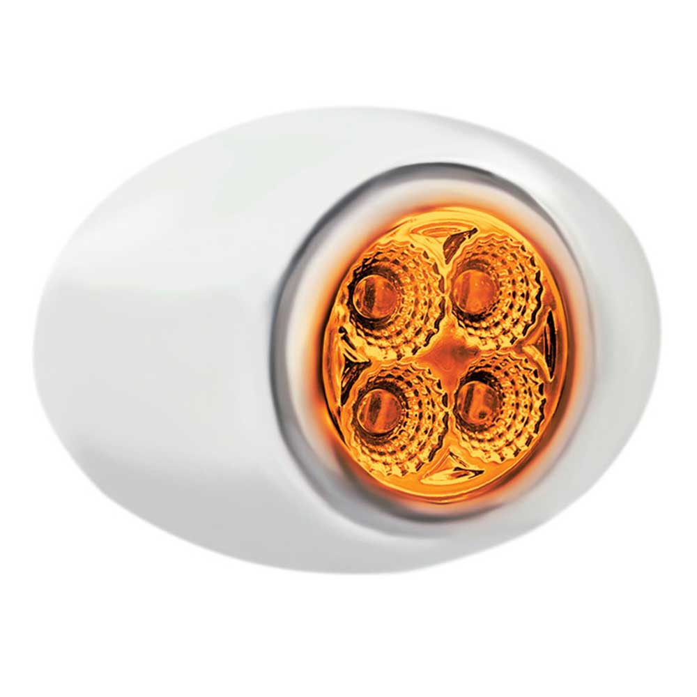 3" Double Fury 4 LED Oval Marker Light