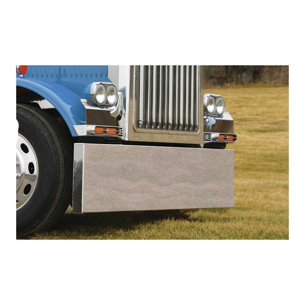 Peterbilt 379 22" Stainless Steel Box End Bumper