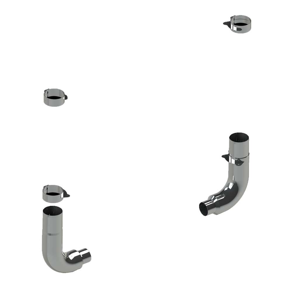 7" Freightliner Coronado 2011-2017 One-Piece Exhaust Kit