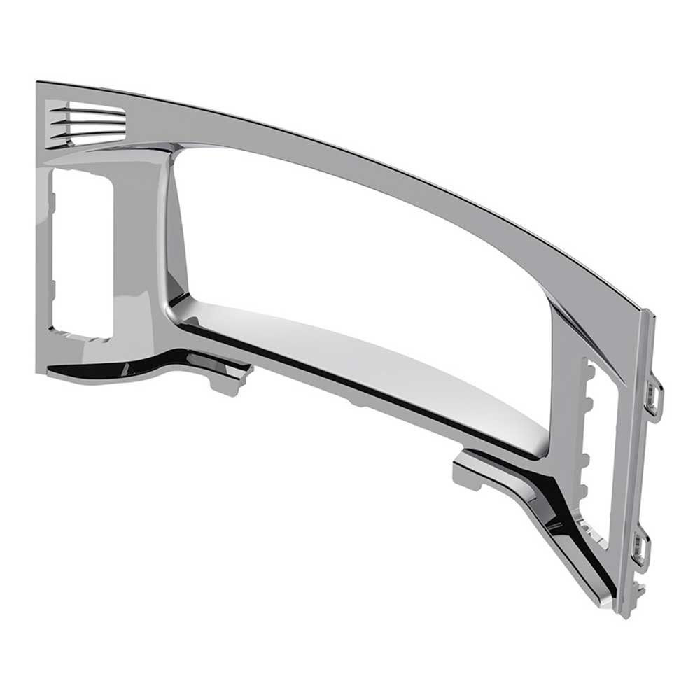 Freightliner Cascadia 2018+ Chrome Plastic Center Dash Instrument Bezel