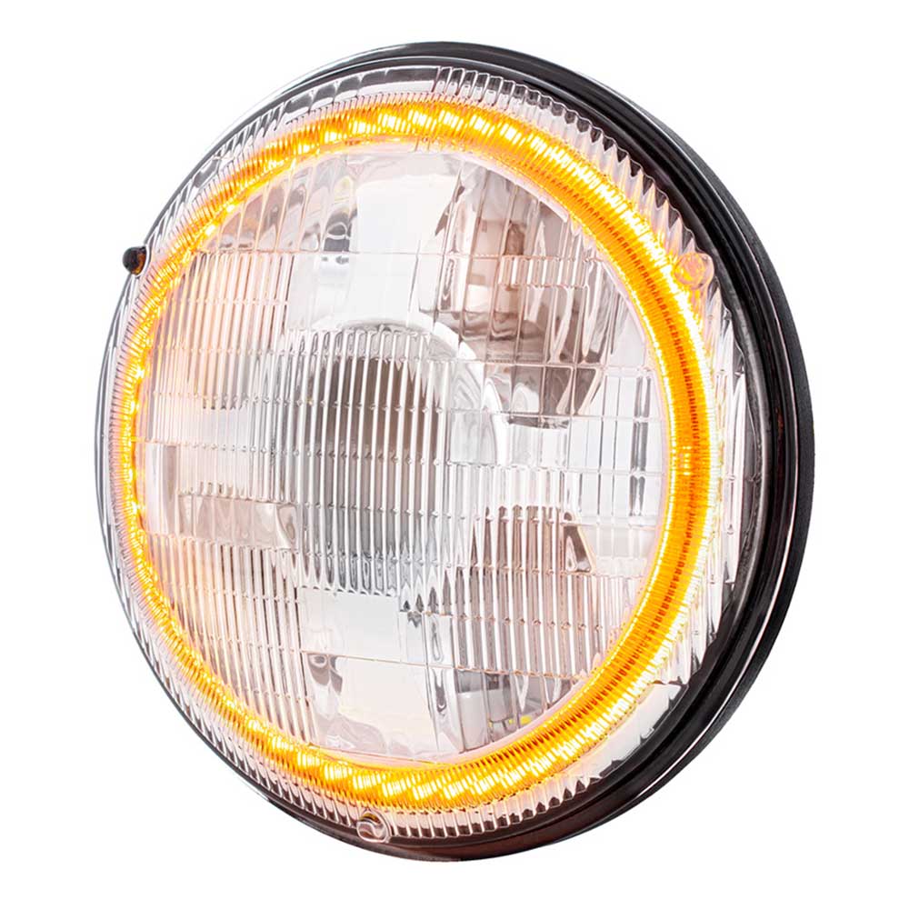 7" Ultralit High Power Projection LED Light with Dual Color LED Halo and Classic Style Lens