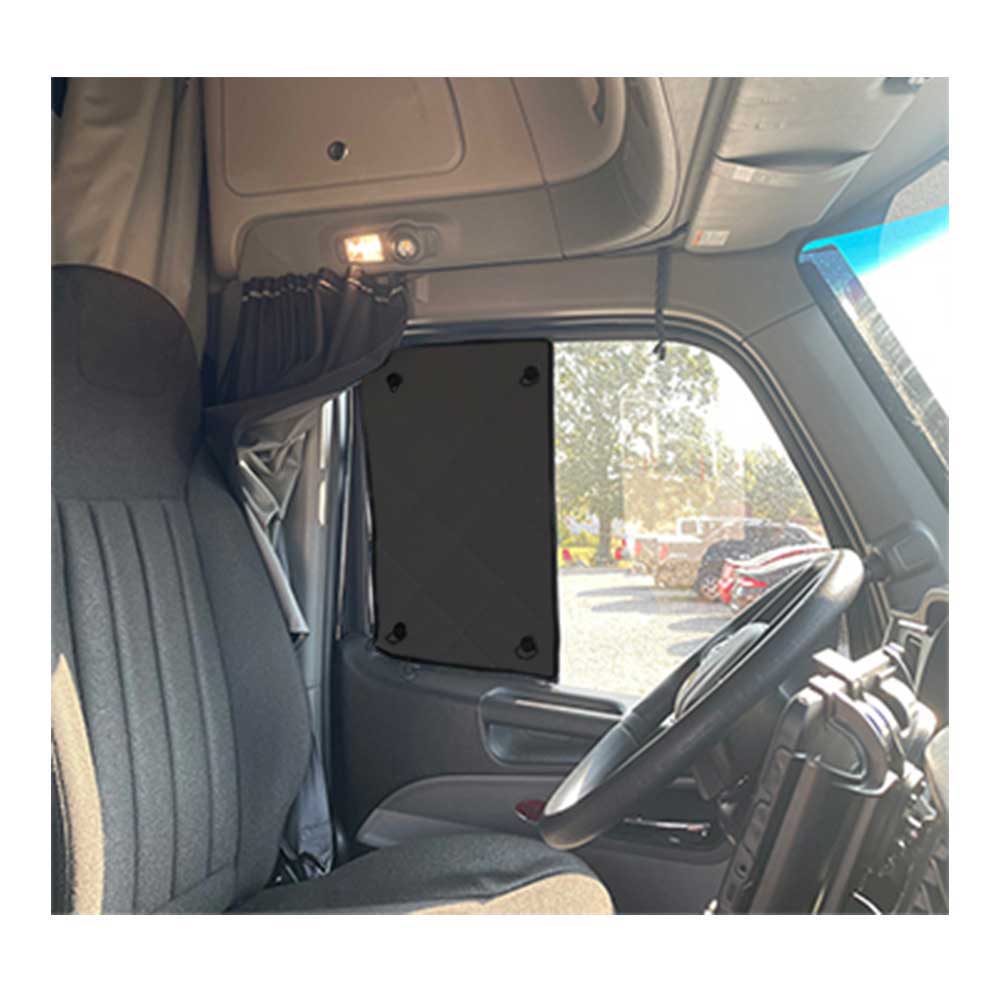 Kenworth T680, T880, W990 ZenEclipse SunBlocker - Black Driver Side