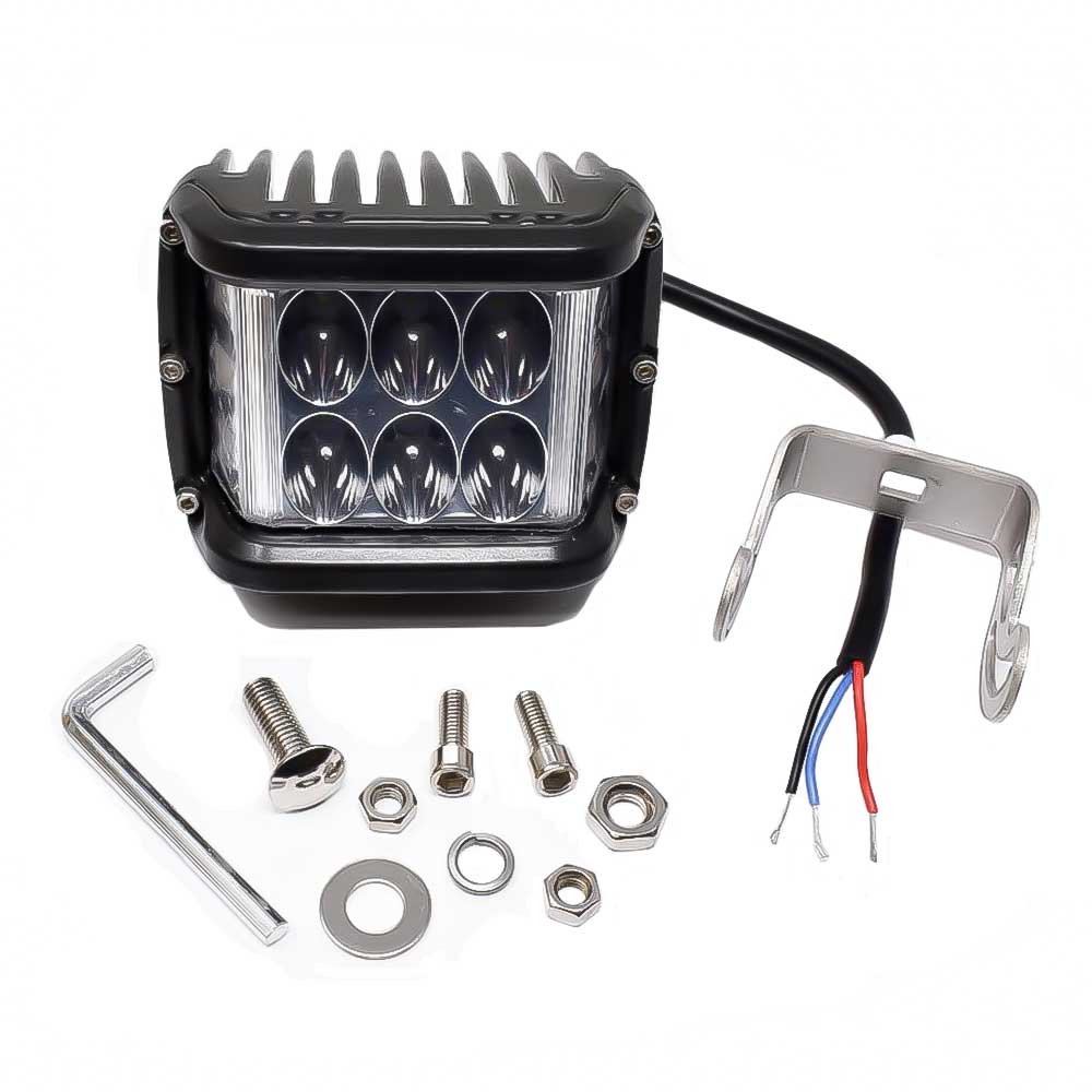 Warning & Work 120 Degree Combo Light with Amber Flash