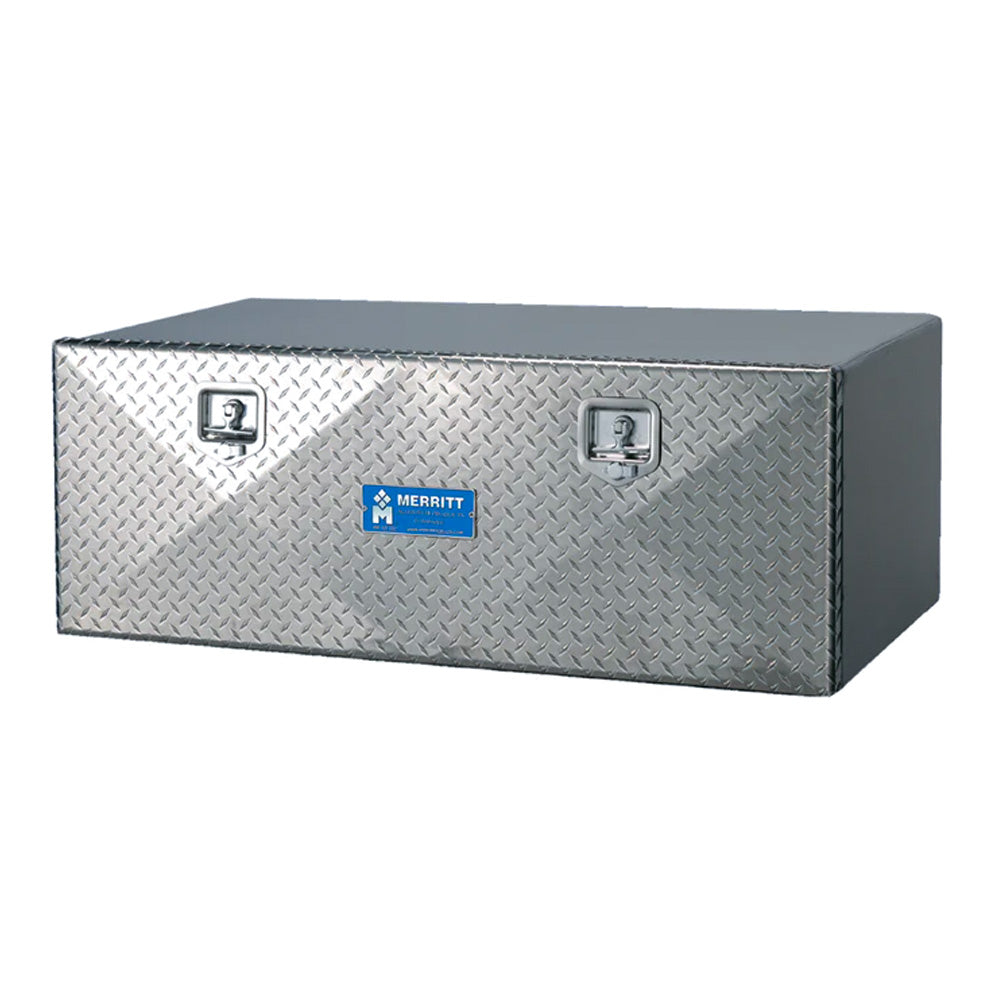 60"L x 24"W x 24"H Diamond Plated Single Door Aluminum Toolbox