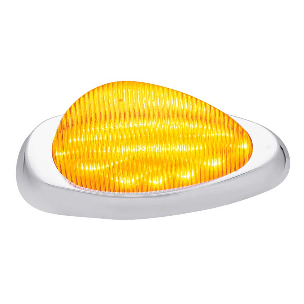 Freightliner 15 LED Side Marker Turn Signal Light with Chrome Bezel