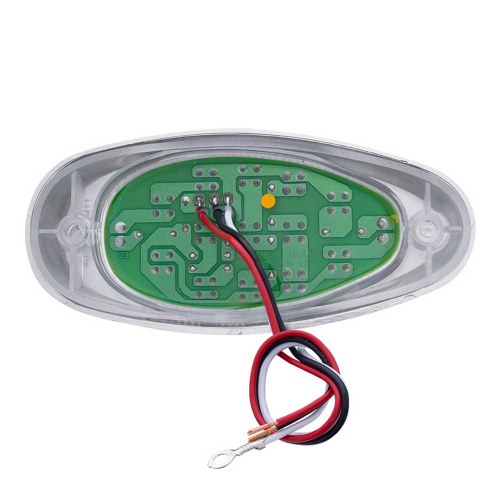Freightliner 15 LED Side Marker Turn Signal Light with Chrome Bezel