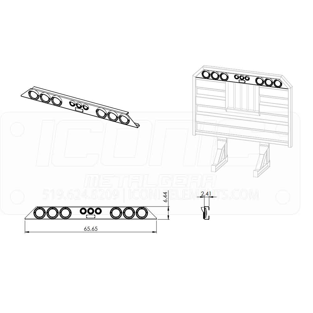 70" Cab Rack Light Bar