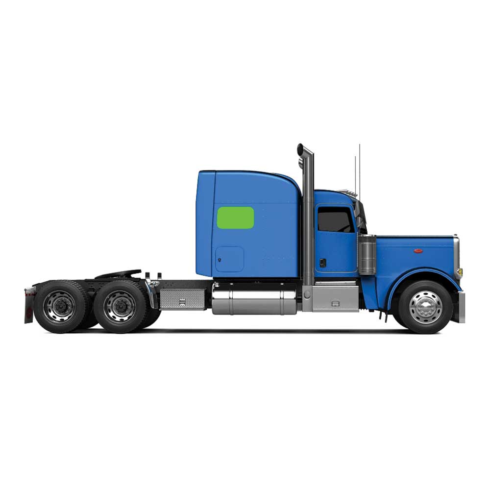 Peterbilt 330, 335, 337, 348 ZenEclipse Lower Bunk Window Cover PS - Black