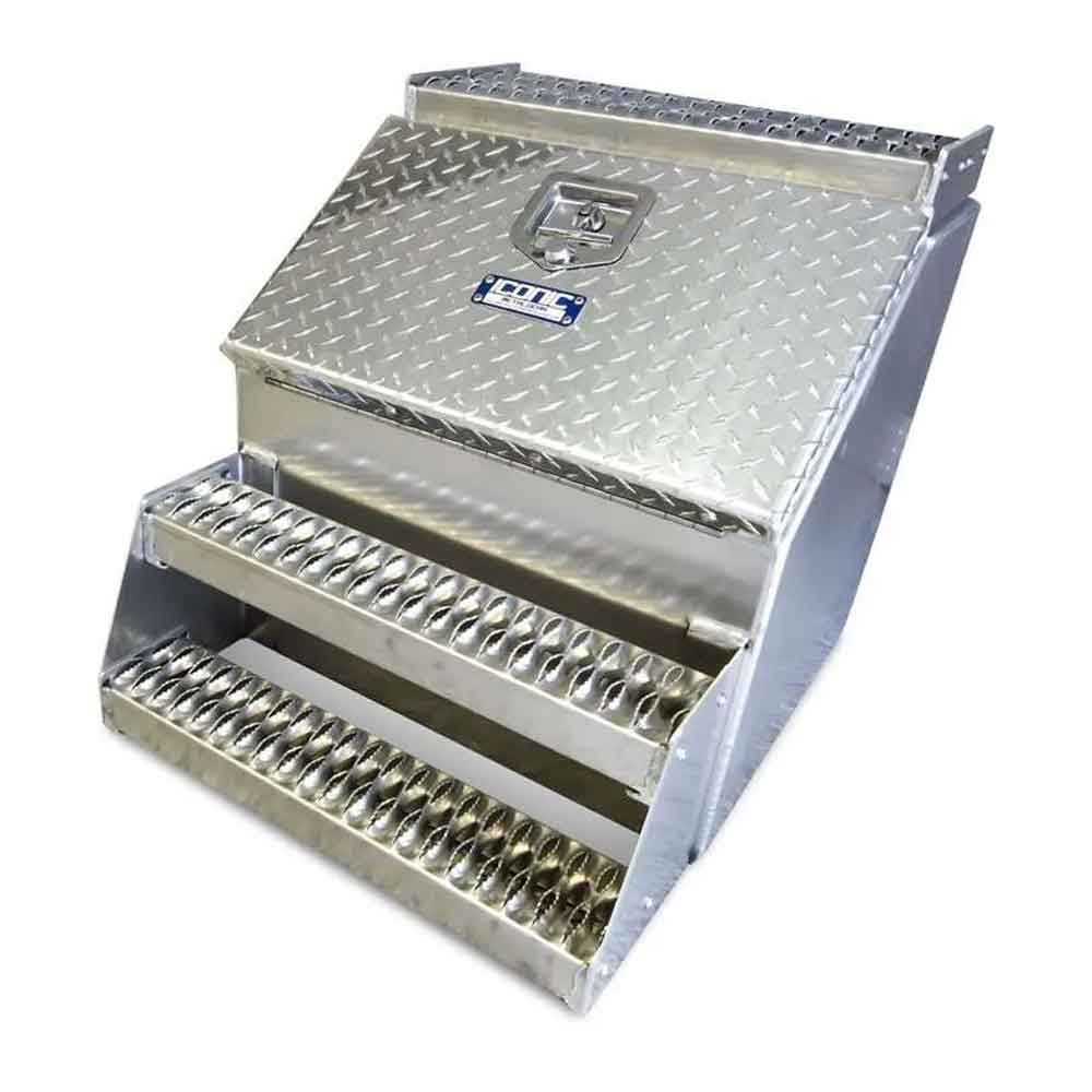 18" Checker Plate Step Box