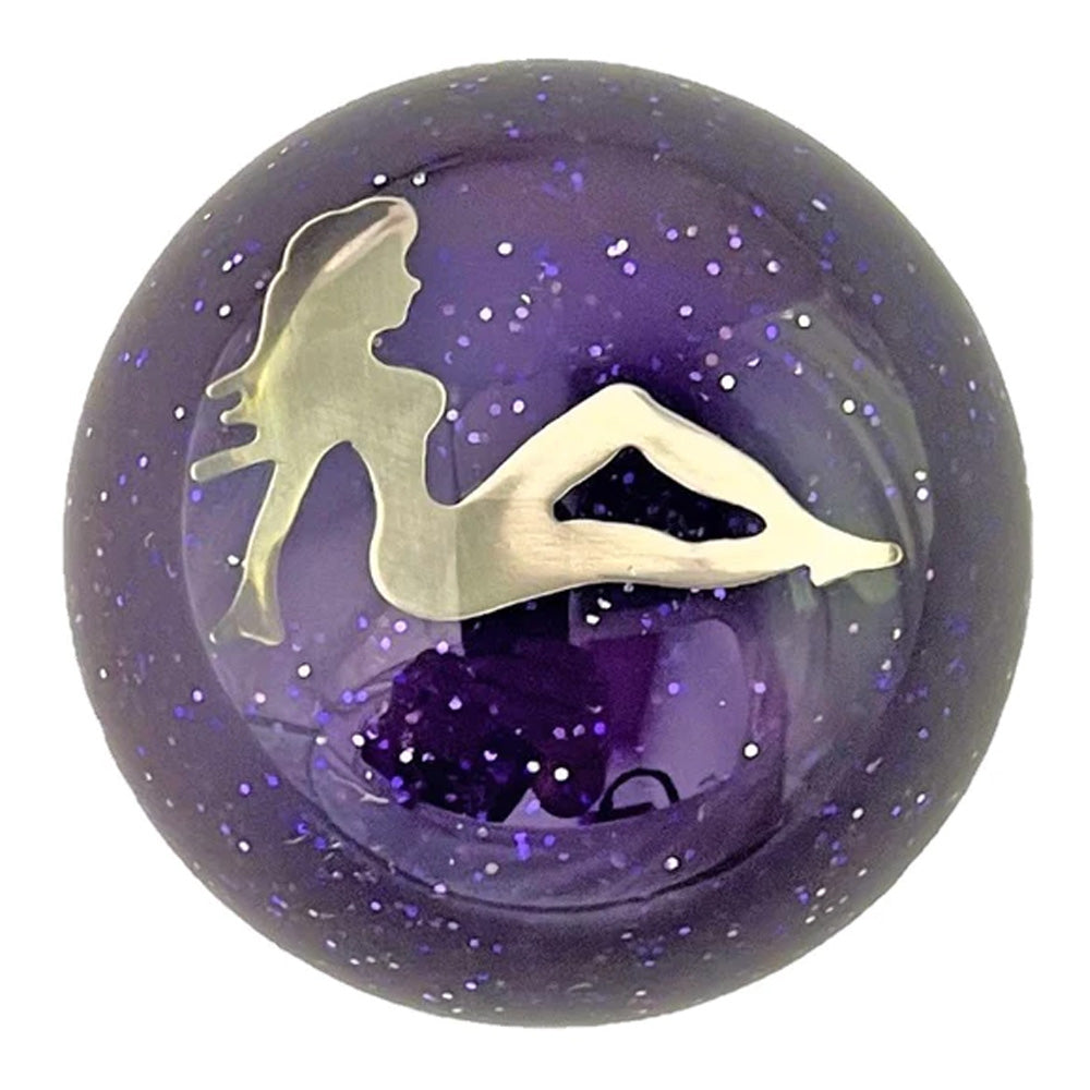 Chrome Lady Glitter Air Brake Knob