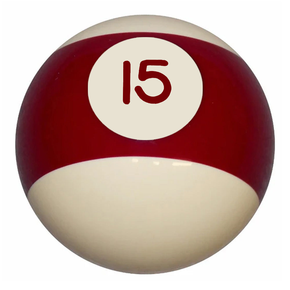Burgundy 15 Striped Pool Ball Shifter Knob