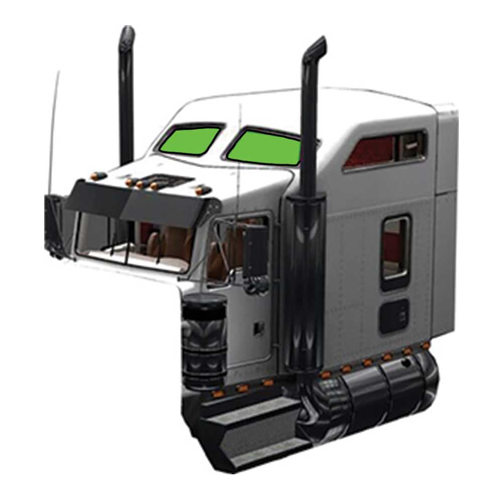 Kenworth T170, T270, T300, T440, T600, T660, T800, W900 ZenEclipse Sunroof Window Cover Set - Grey