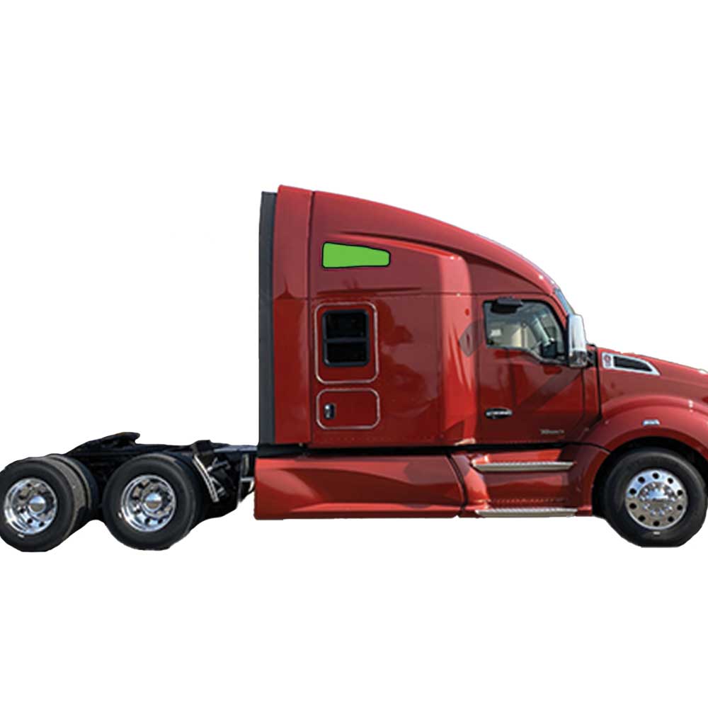 Kenworth T680, T880, W990 ZenEclipse Upper Bunk Window Cover Set - Grey