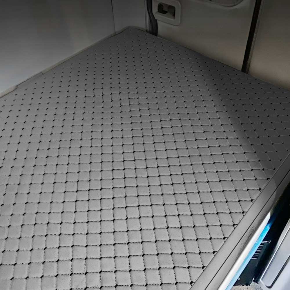 Universal Grey Quilted Mattress Cover