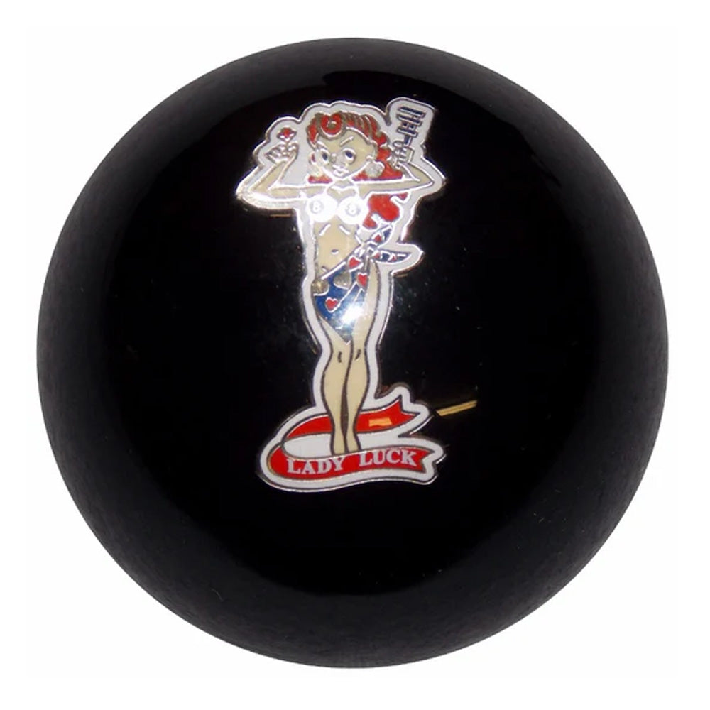 Lady Luck Solid Black Air Brake Knob