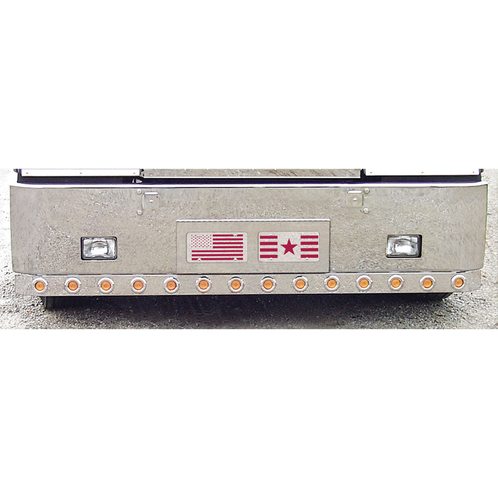 Kenworth W900 Hinged Double Plate Holder and Step Cover