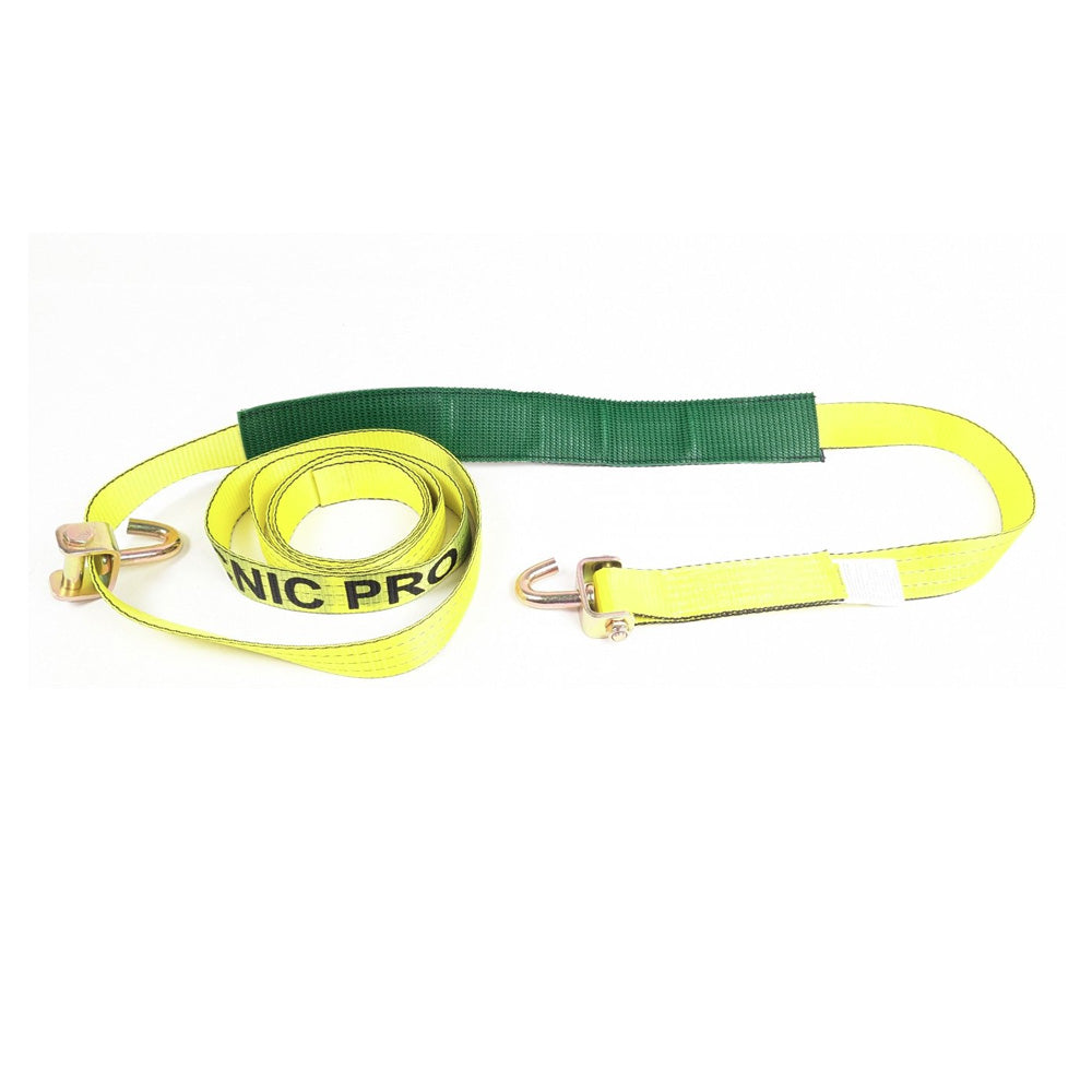 14 Ft Yellow TECNIC Pro Web with Swivel J Hook and Sleeve