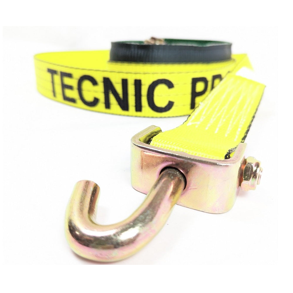 14 Ft Yellow TECNIC Pro Web with Swivel J Hook and Sleeve