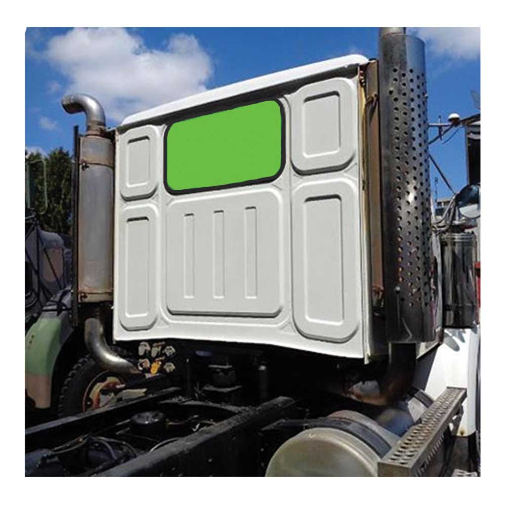Western Star 4800, 4900 1996 and older ZenEclipse Rear Window Cover - Grey
