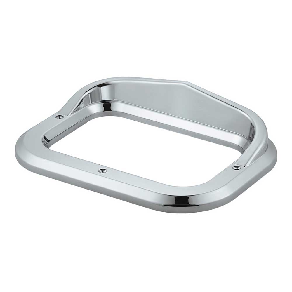4" x 6" Chrome Plated Rectangle Bezel with Visor